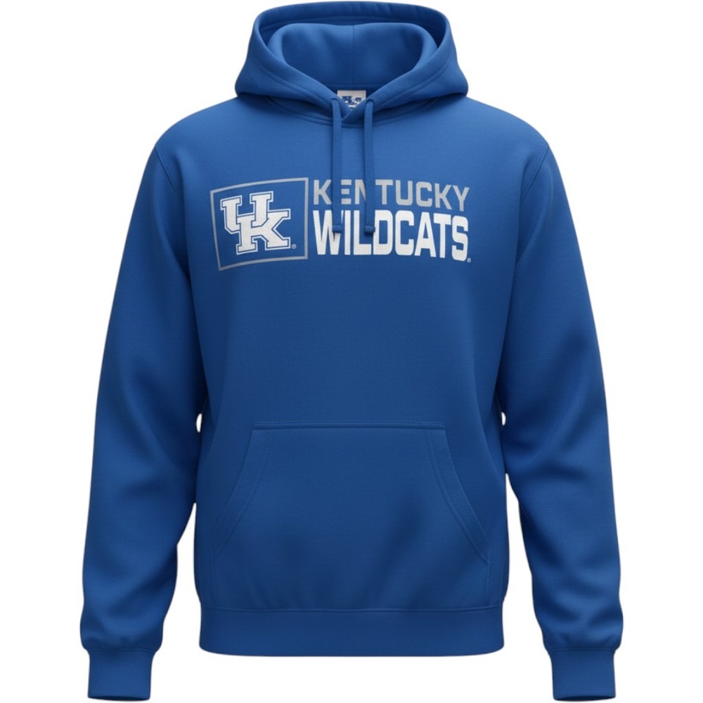 Fanatics Kentucky Wildcats Royal Blue Hoodie Mens Large NCAA NEW
